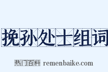 挽孙处士组词是什么意思的图片